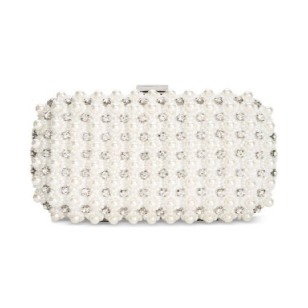 Inc International Concepts Kiana Imitation Ivory Pearl Small Clutch Bridal Purse
